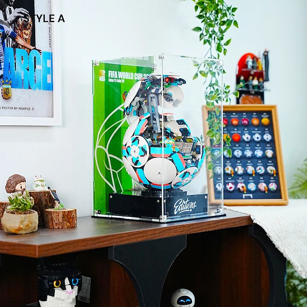 Acrylic Display Case for LEGO® Soccer Ball (43019) - Image 5