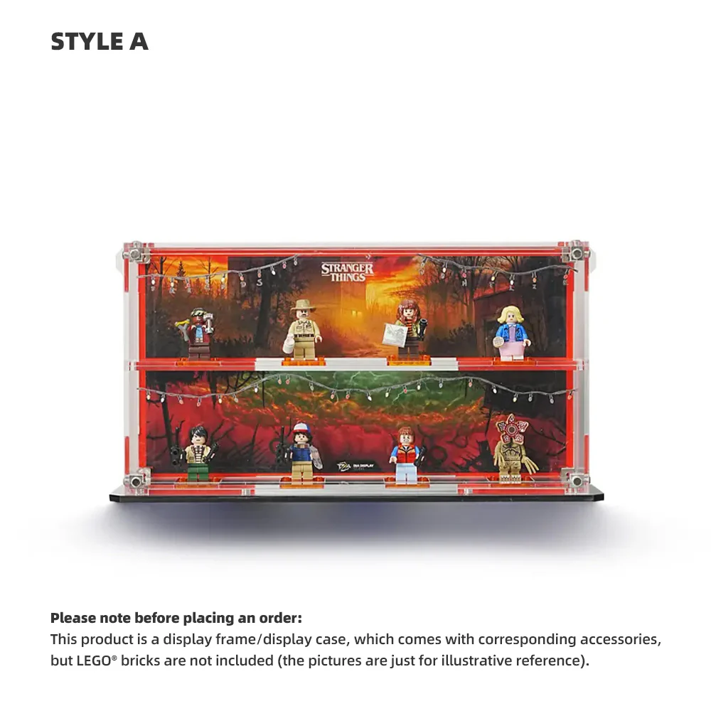 LEGO Display Acrylic Case for The Upside Down Minifigures (75810)