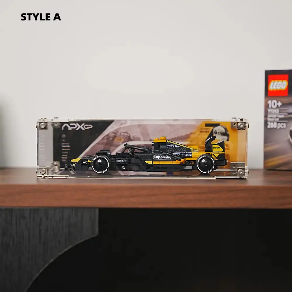 LEGO F1 Display Acrylic Case for APXGP Team Race Car from The Movie (77252) - Image 3