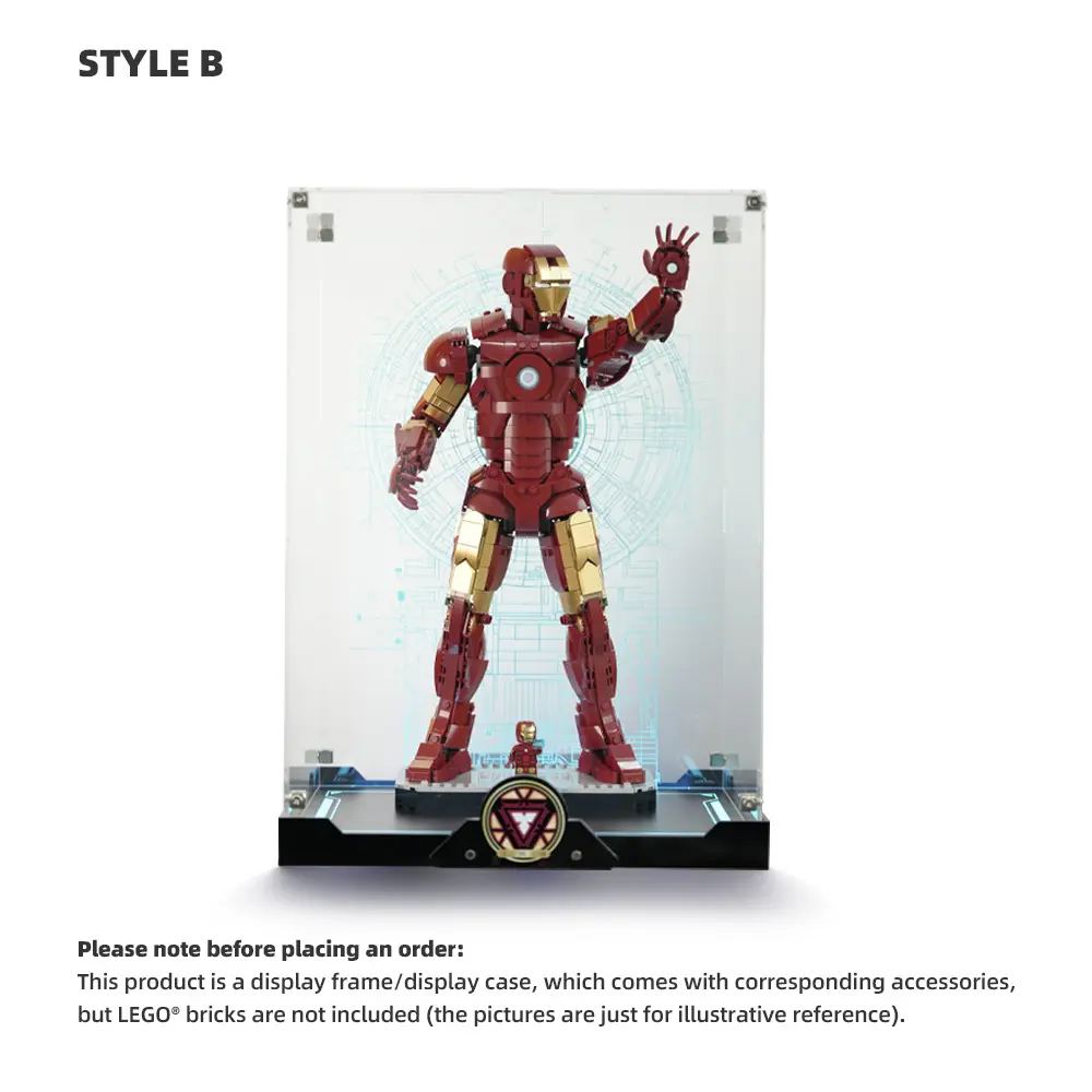 LEGO Display Case for Iron Man Mark 3 Collectors' Edition (76344) - Image 2