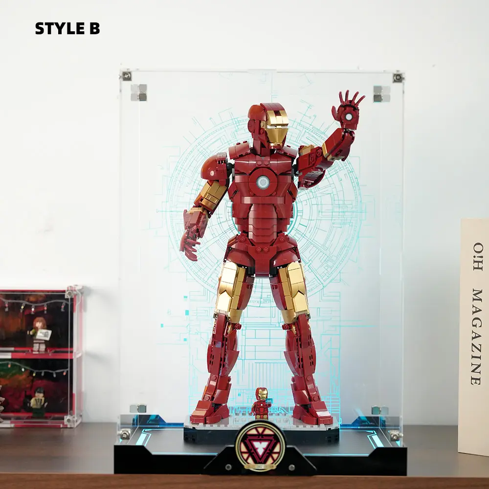 LEGO Display Case for Iron Man Mark 3 Collectors' Edition (76344) - Image 9