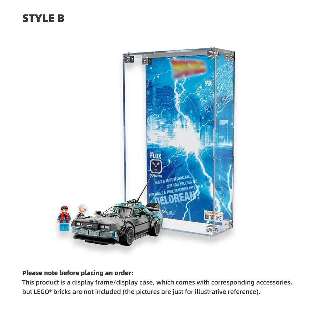 LEGO Display Case For Time Machine from Back to the Future (77256) - Image 2