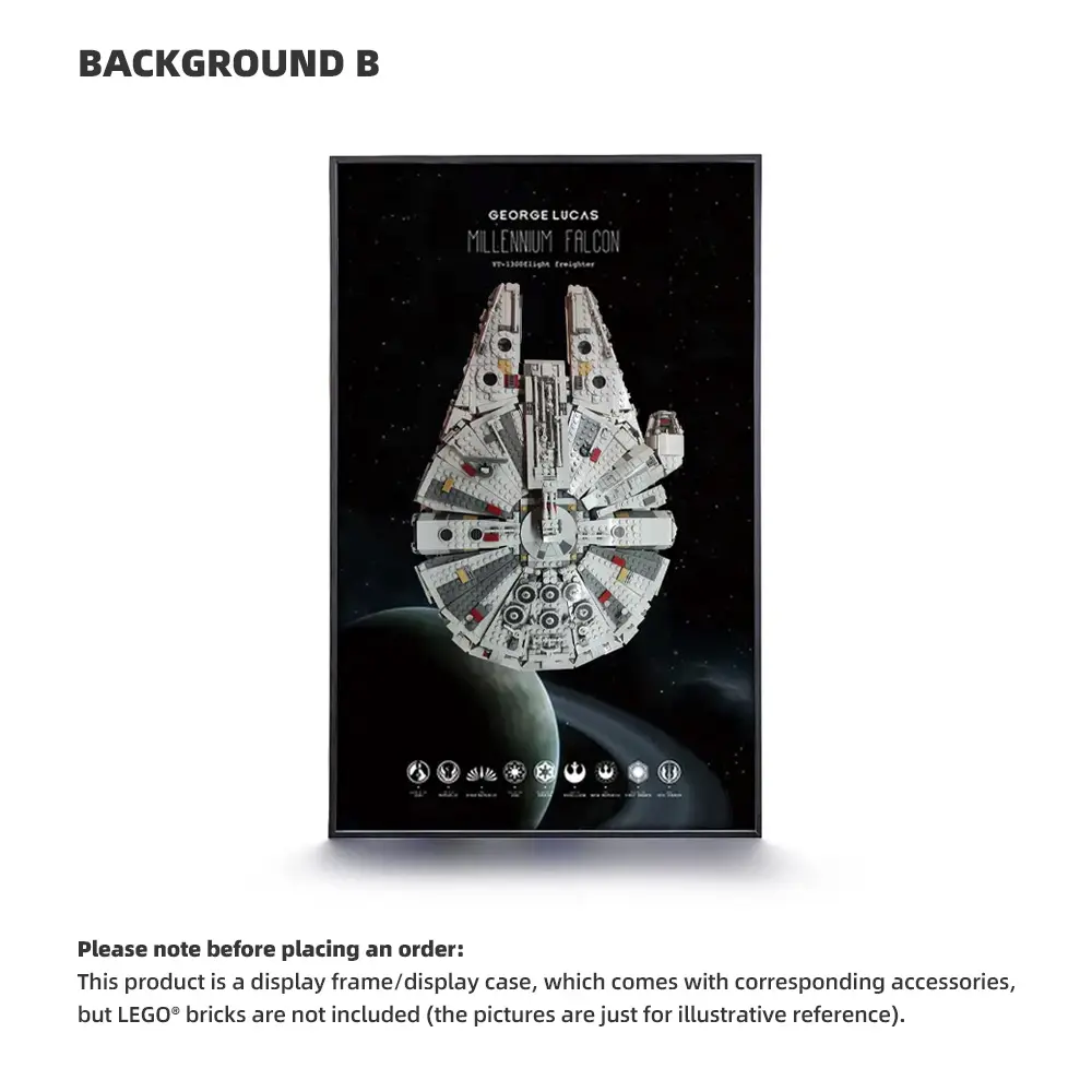 LEGO Display Frame for STAR WARS Millennium Falcon (75257/7965/75105/75121/4504) - Image 2