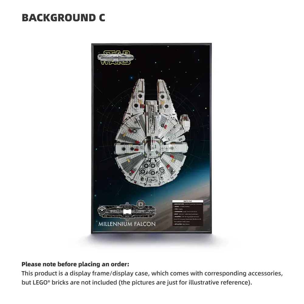 LEGO Display Frame for STAR WARS Millennium Falcon (75257/7965/75105/75121/4504) - Image 3