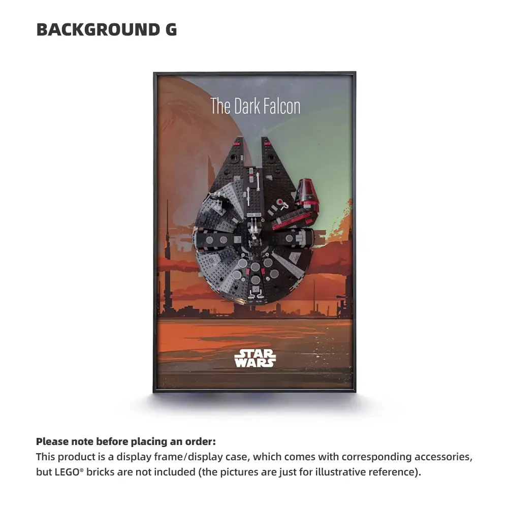 LEGO Display Frame for STAR WARS Dark Millennium Falcon (75389) - Image 7