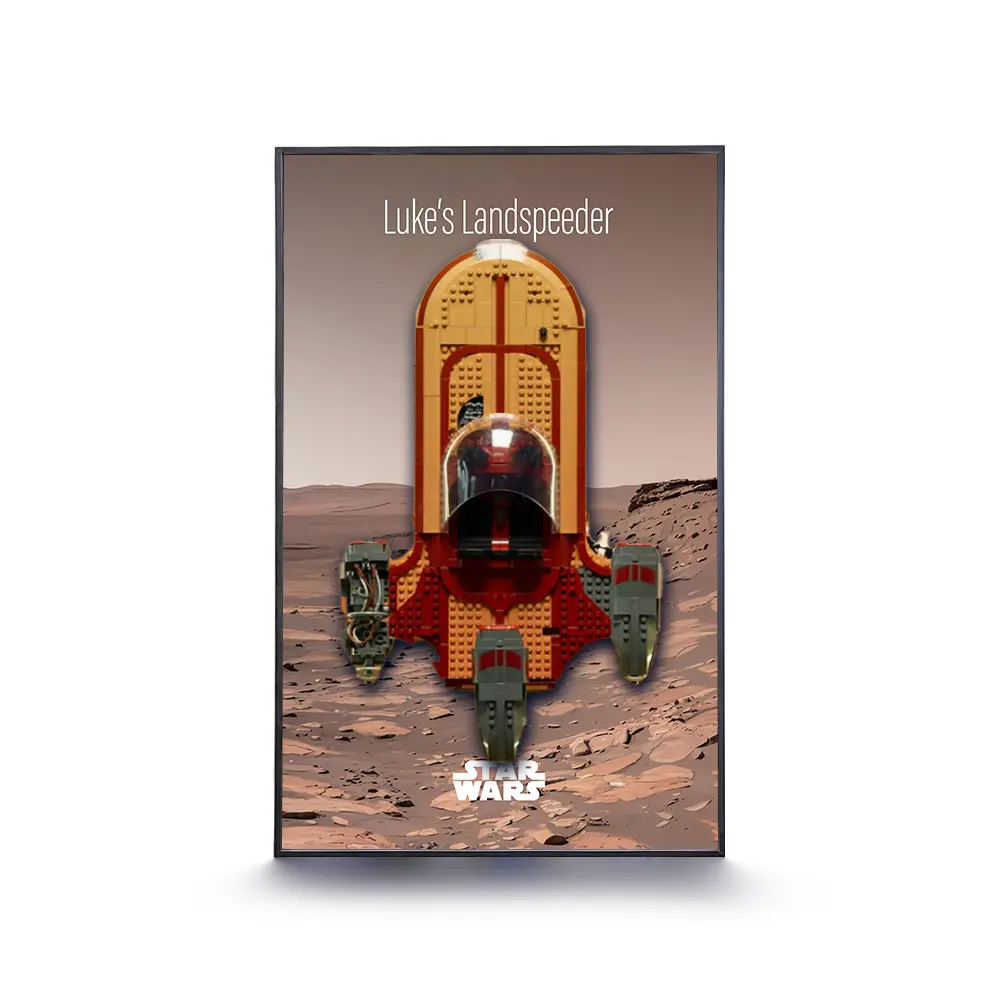 LEGO Display Frame for STAR WARS Luke Skywalker’s Landspeeder (75341)