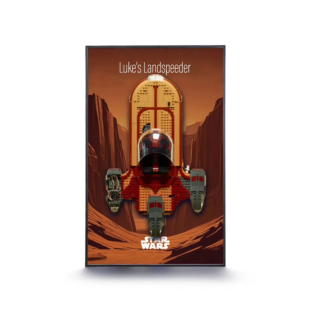 LEGO Display Frame for STAR WARS Luke Skywalker’s Landspeeder (75341) - Image 2