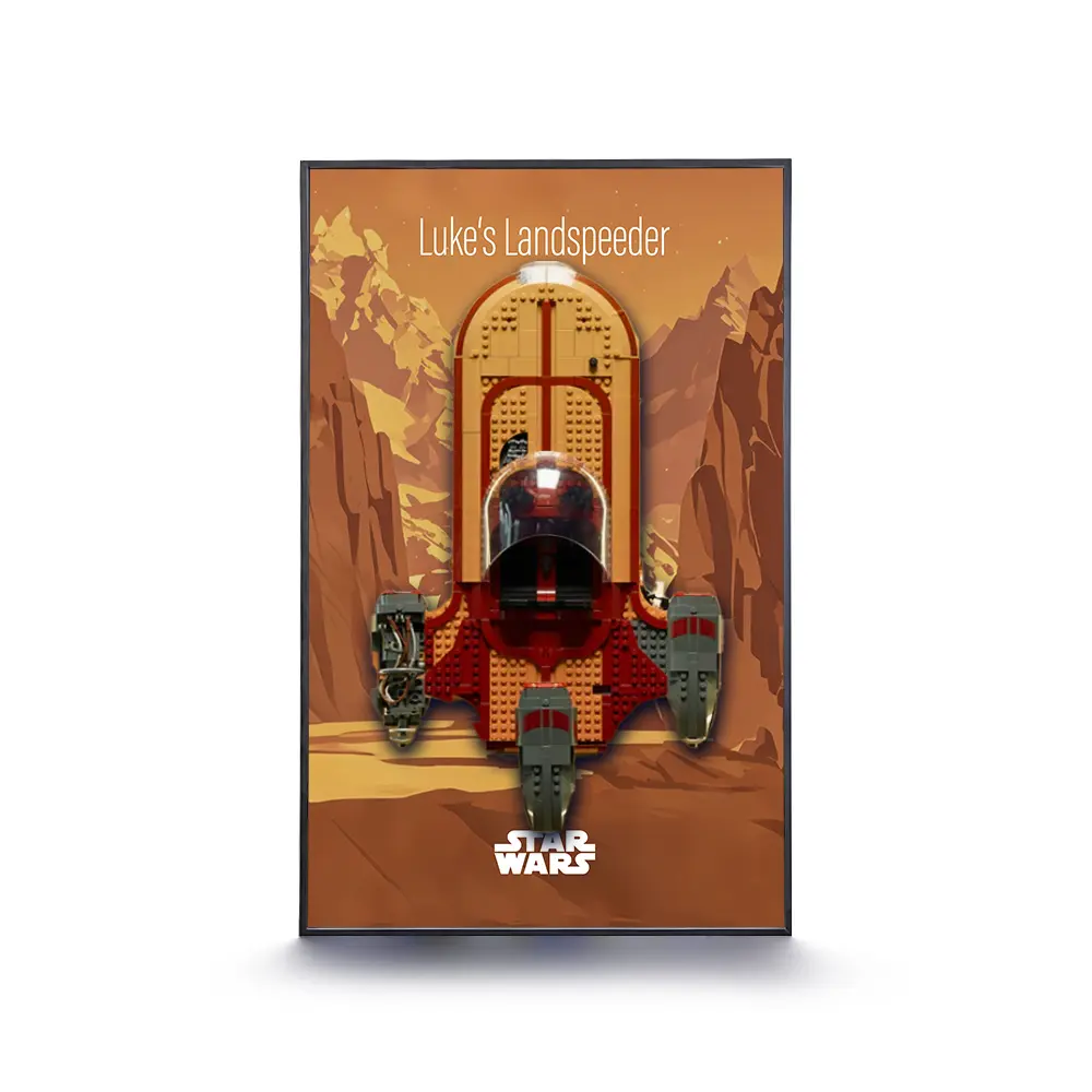 LEGO Display Frame for STAR WARS Luke Skywalker’s Landspeeder (75341) - Image 4