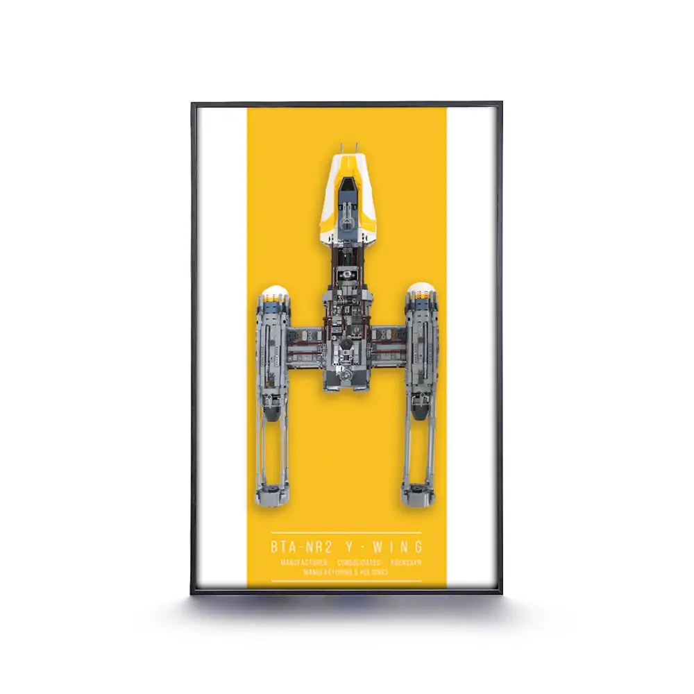 LEGO Display Frame for  STAR WARS Y-Wing Starfighter (75181) - Image 2
