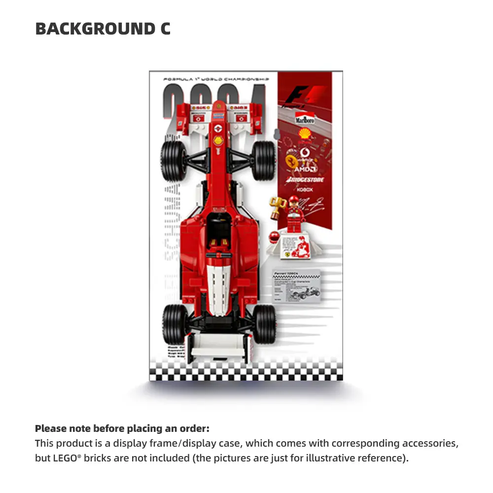 LEGO Display Acrylic Frame for Icons: F1 Legends (10330, 10353, 11375) - Image 3