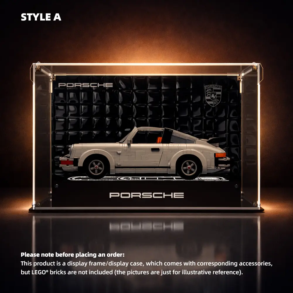 Acrylic Display Case for LEGO® Icons Porsche 911 (10295)