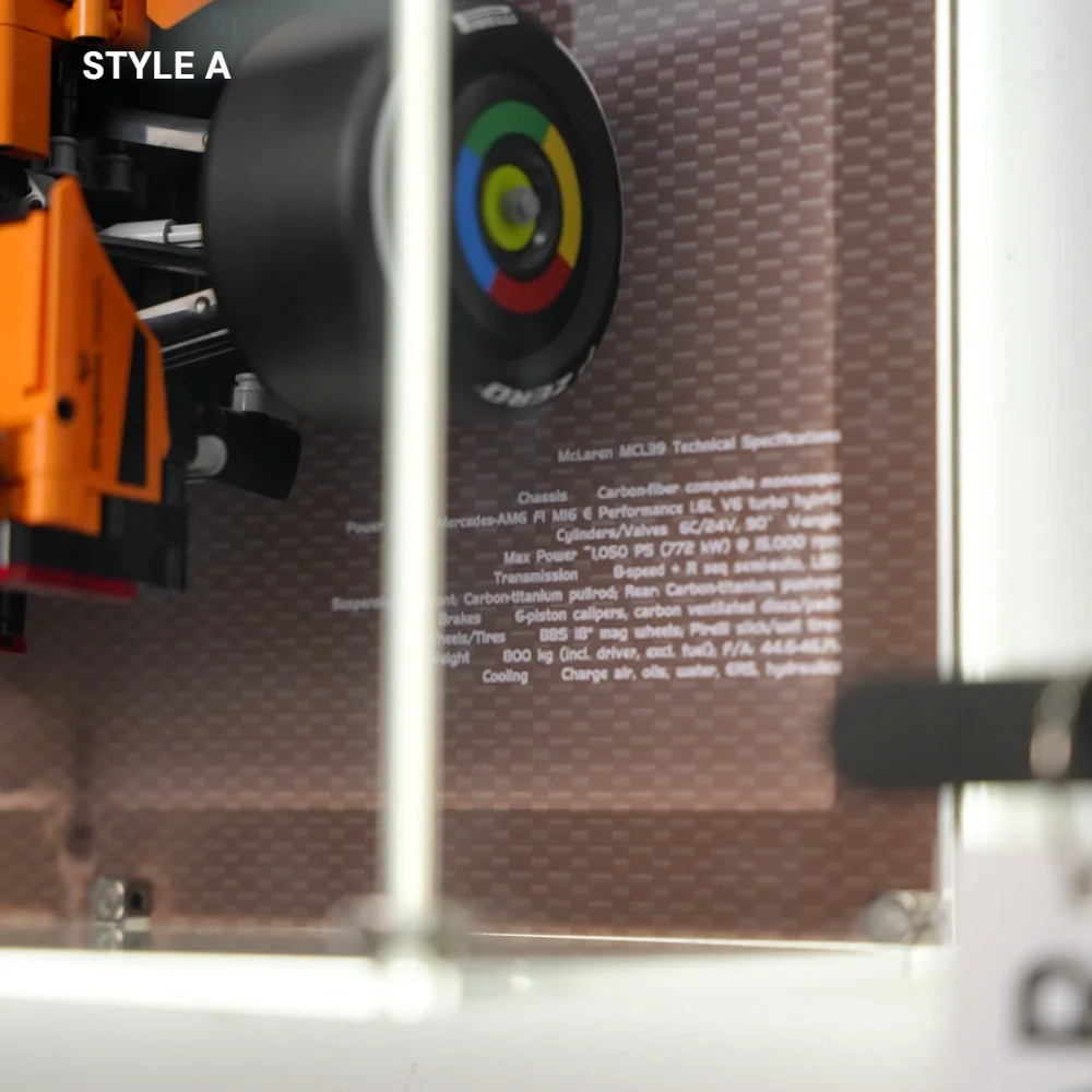 LEGO Display Frame Acrylic Dust Cover for McLaren MCL39 F1 Car (42228) - Image 9