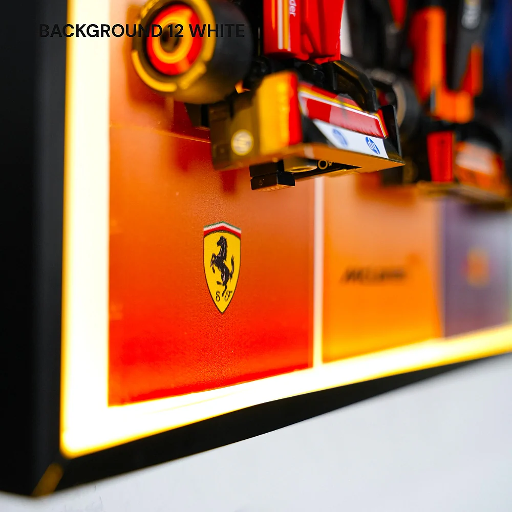 Wall Display Frame for LEGO® 12 x F1 Speed Champions F1 Cars - Image 10