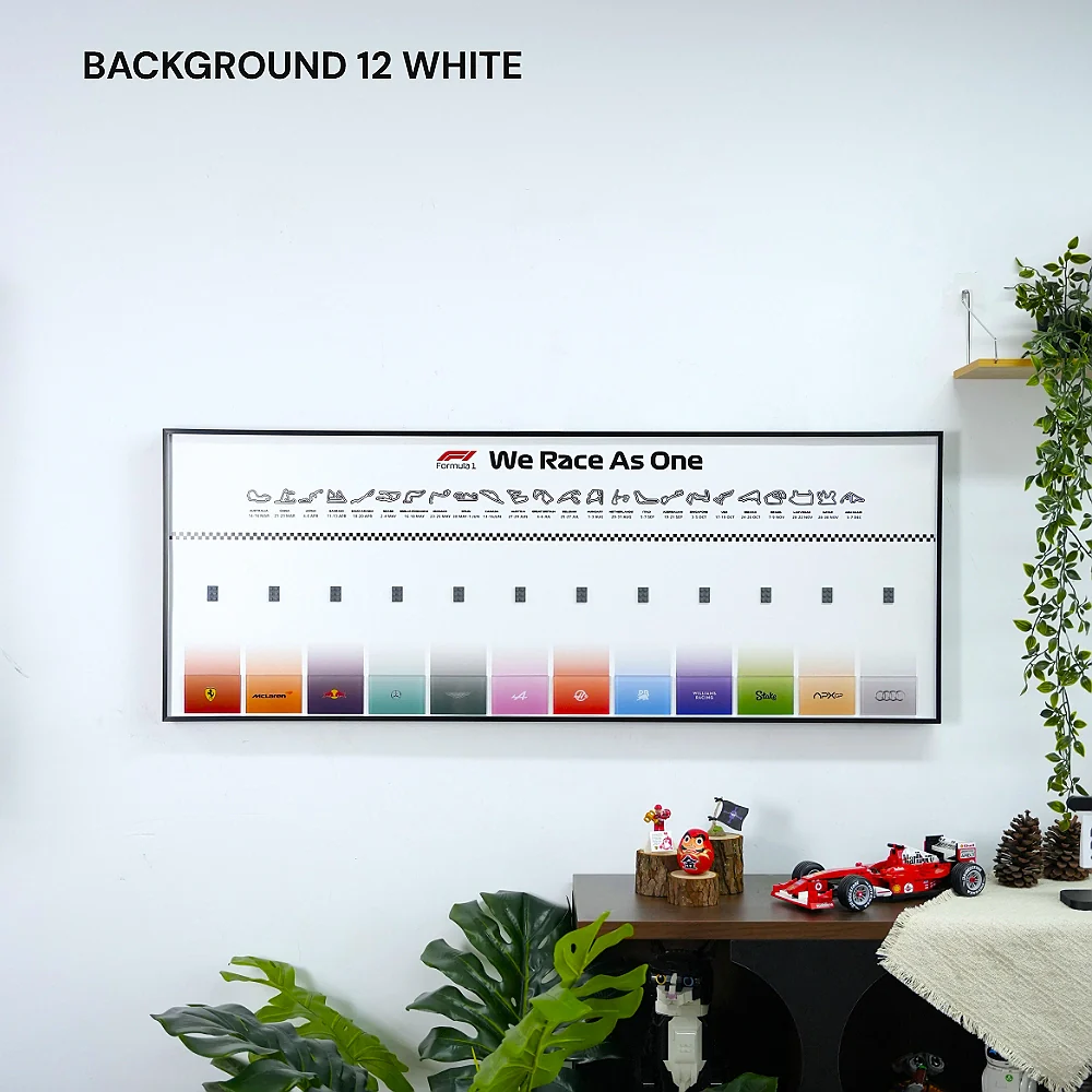 Wall Display Frame for LEGO® 12 x F1 Speed Champions F1 Cars - Image 5