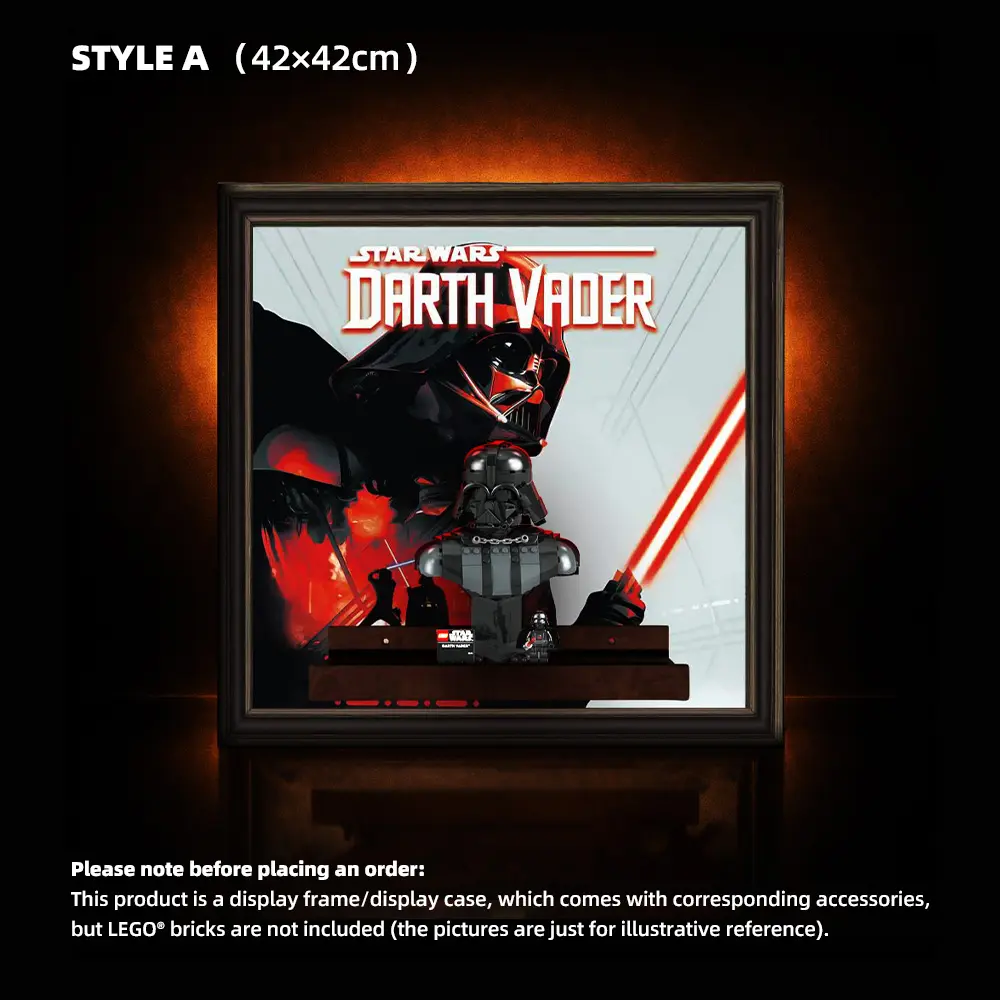 Wall Display Frame for LEGO® Star Wars™ Darth Vader Bust (75439)