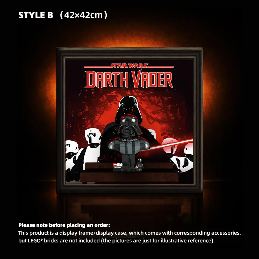 Wall Display Frame for LEGO® Star Wars™ Darth Vader Bust (75439) - Image 2