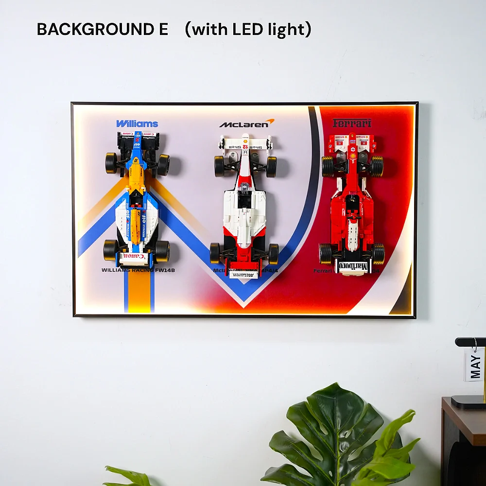 Wall Display Frame for LEGO® F1 Legends (10330, 10353, 11375) - Image 6