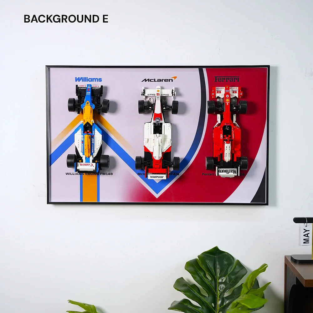 Wall Display Frame for LEGO® F1 Legends (10330, 10353, 11375) - Image 7