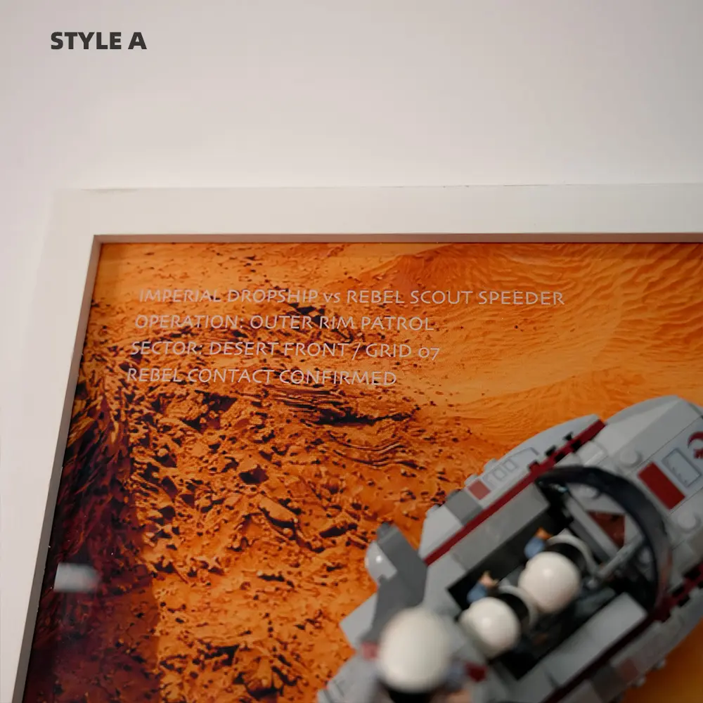 LEGO Display Frame for Imperial Dropship vs. Rebel Scout Speeder (40755) - Image 7