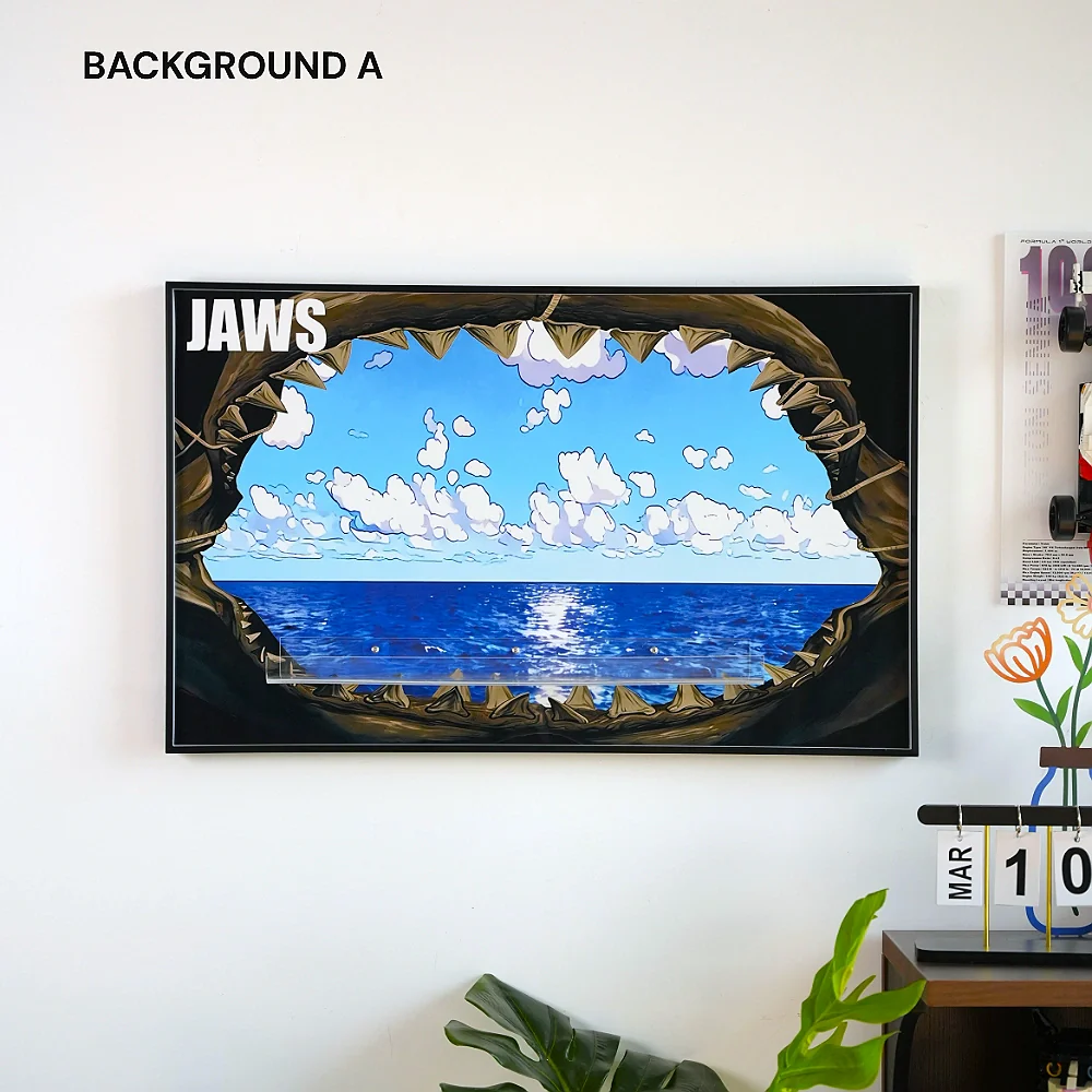 Wall Display Frame for LEGO® Ideas Jaws (21350) - Image 10