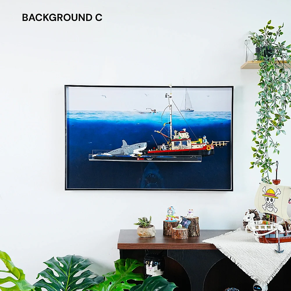 Wall Display Frame for LEGO® Ideas Jaws (21350) - Image 16
