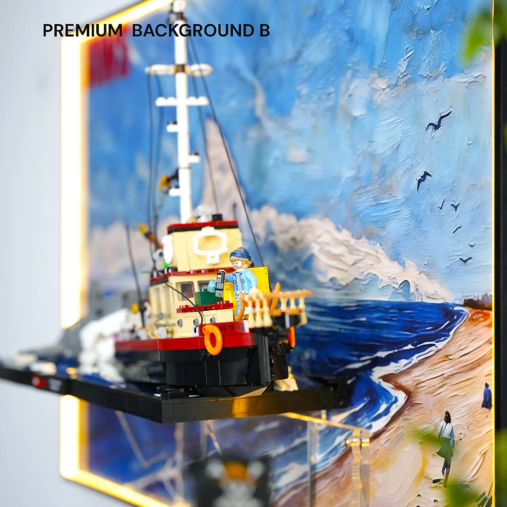 Wall Display Frame for LEGO® Ideas Jaws (21350) - Image 22