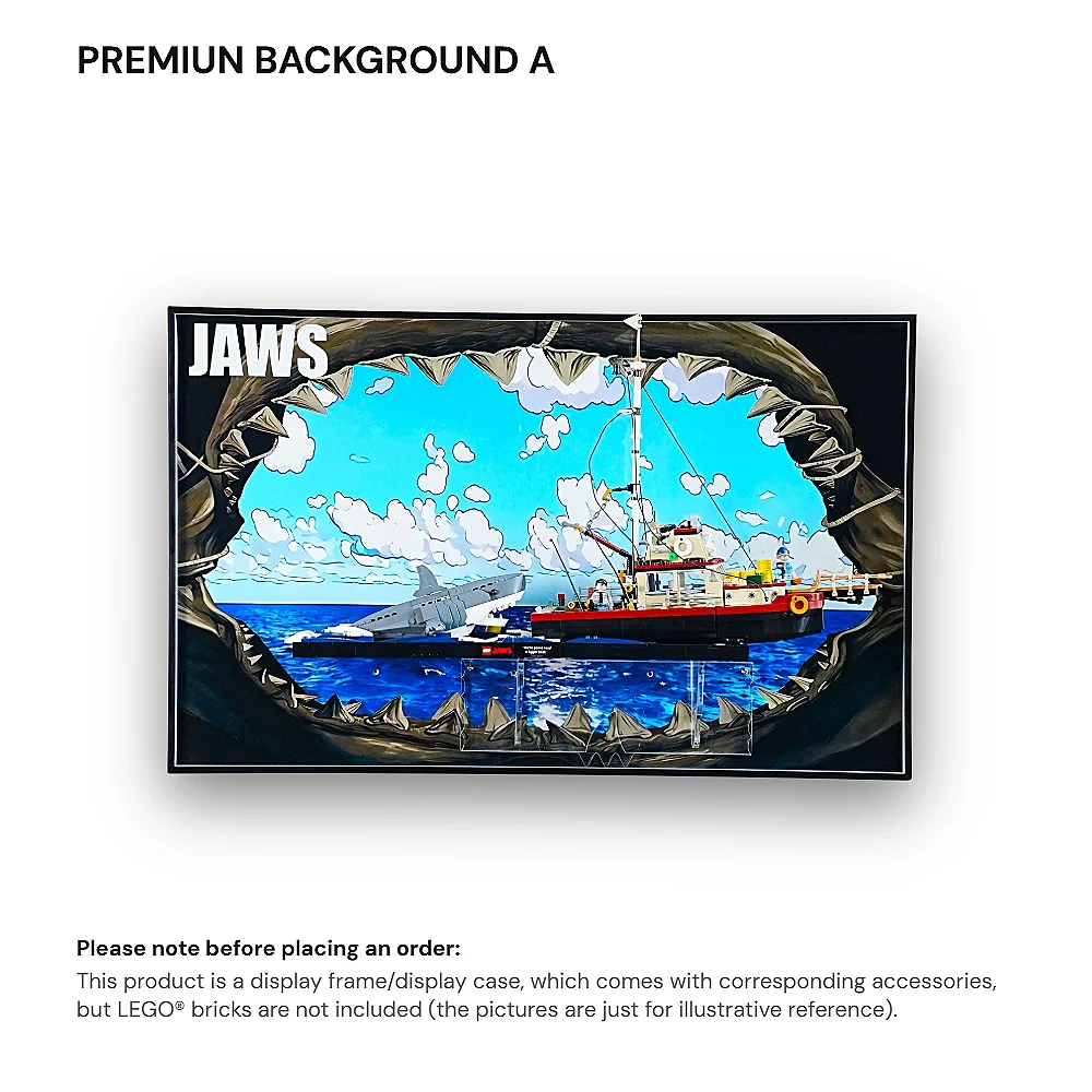 Wall Display Frame for LEGO® Ideas Jaws (21350) - Image 27