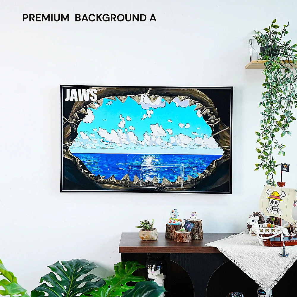 Wall Display Frame for LEGO® Ideas Jaws (21350) - Image 29