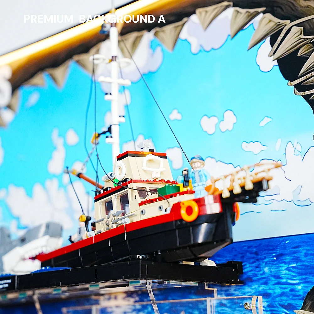 Wall Display Frame for LEGO® Ideas Jaws (21350) - Image 32