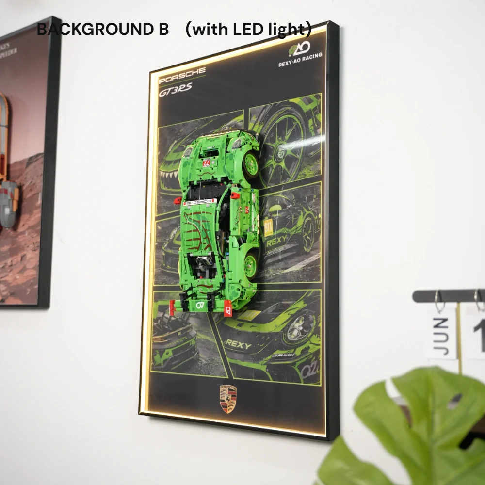 LEGO Display Frame for Porsche 911 GT3 R REXY AO Racing Car (42224) - Image 11