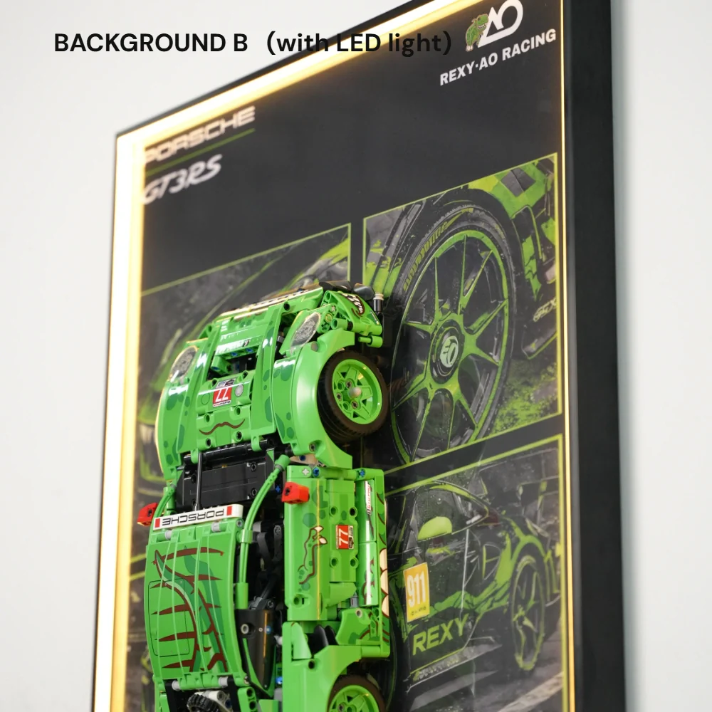 LEGO Display Frame for Porsche 911 GT3 R REXY AO Racing Car (42224) - Image 13