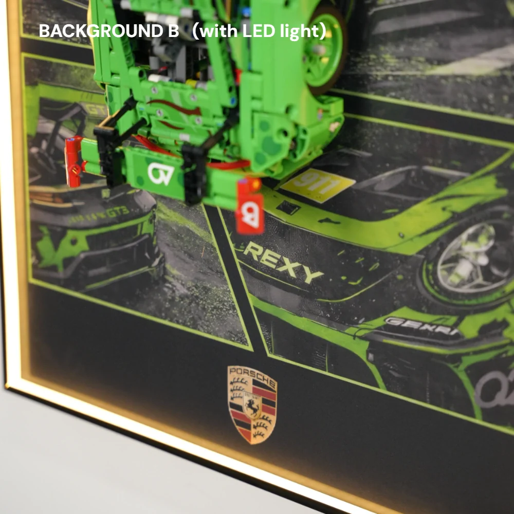 LEGO Display Frame for Porsche 911 GT3 R REXY AO Racing Car (42224) - Image 14