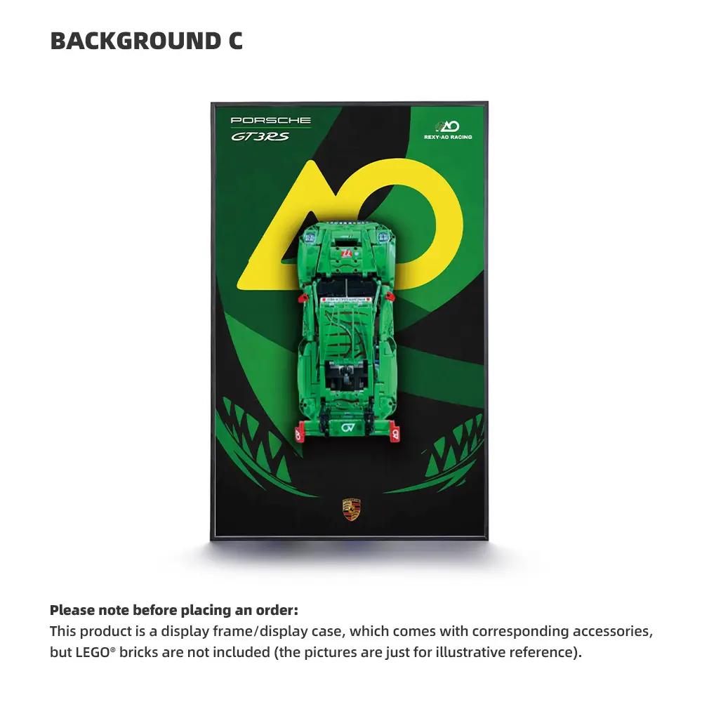 LEGO Display Frame for Porsche 911 GT3 R REXY AO Racing Car (42224) - Image 4