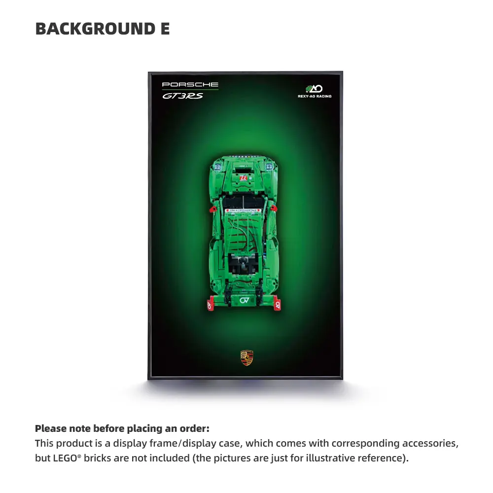 LEGO Display Frame for Porsche 911 GT3 R REXY AO Racing Car (42224) - Image 6