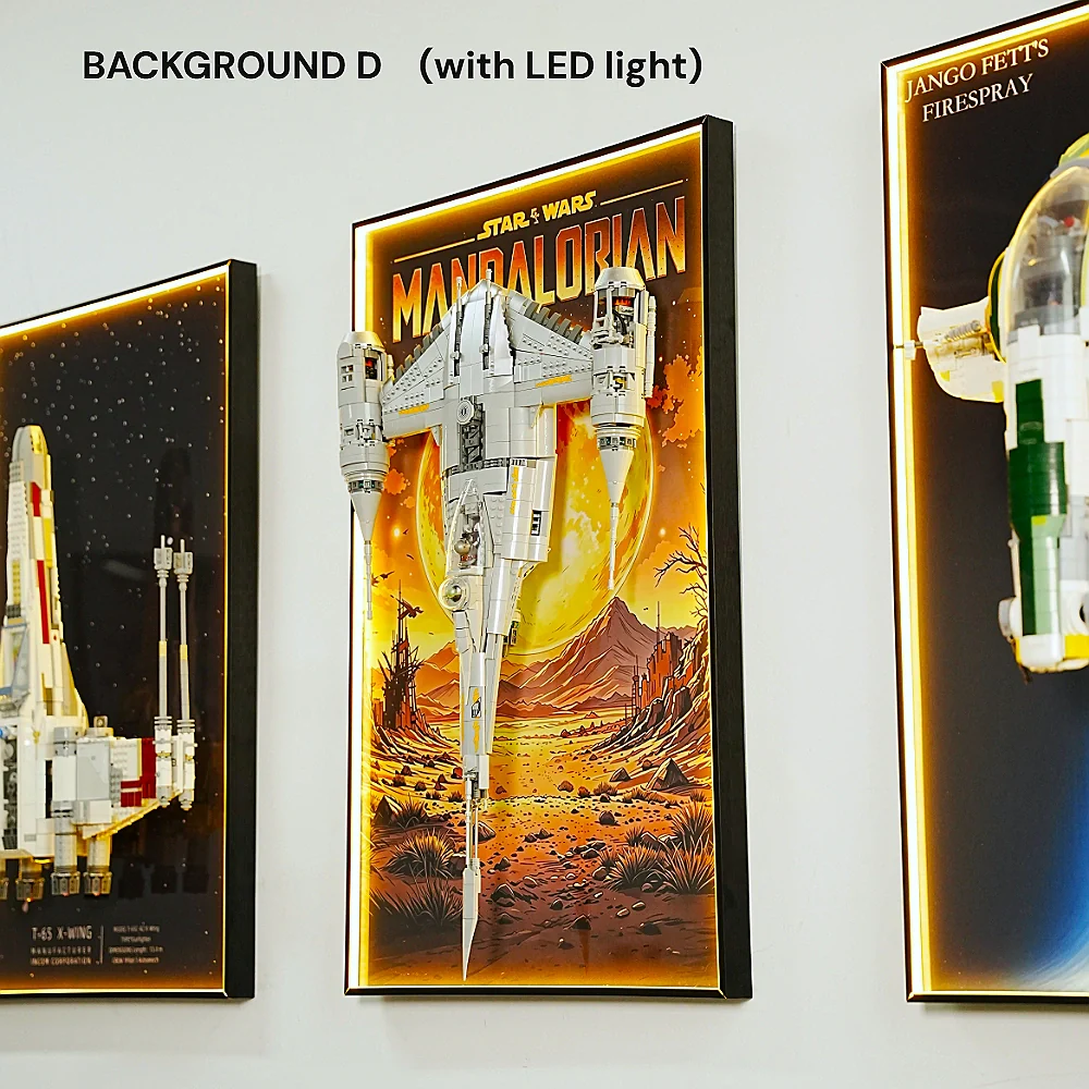 Wall Display Frame for LEGO® Star Wars™ The Mandalorian's N-1 Starfighter (75442)|Pre-order products will be shipped within 15 days - Image 7