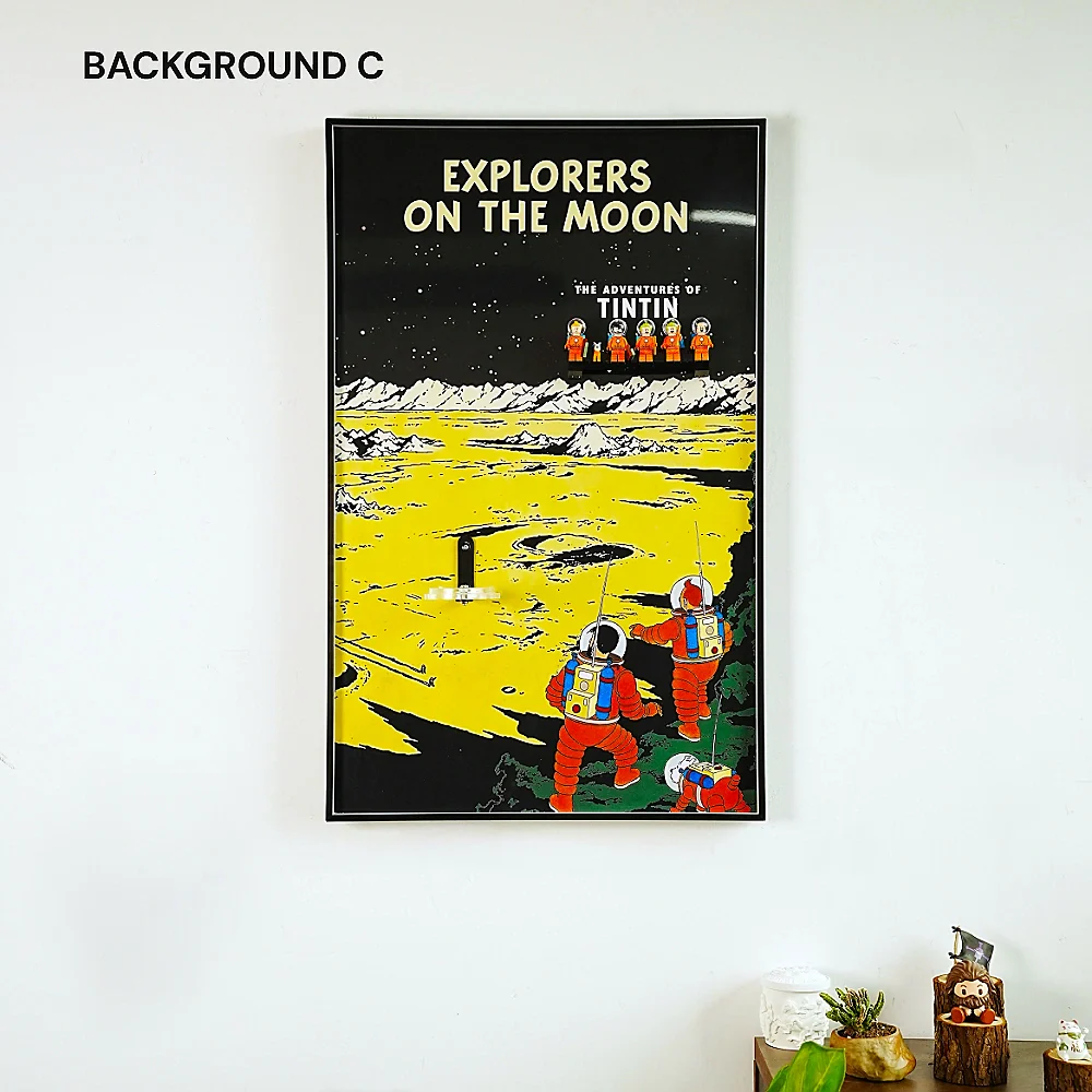 Wall Display Frame for LEGO® Tintin Moon Rocket (21367) - Image 5
