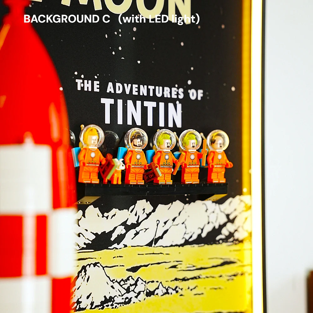 Wall Display Frame for LEGO® Tintin Moon Rocket (21367) - Image 8