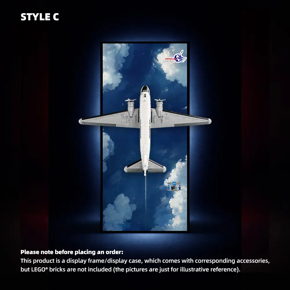 Wall Display Frame for LEGO® Douglas DC-3 PAN AM Airliner (11378) - Image 3