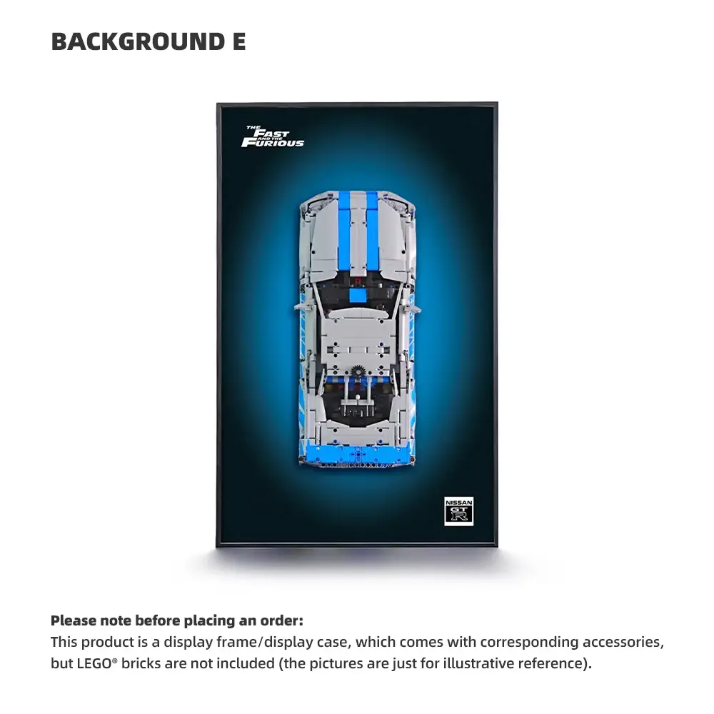 LEGO Display Frame for 2 Fast 2 Furious Nissan Skyline GT-R R34 Car (42210) - Image 5