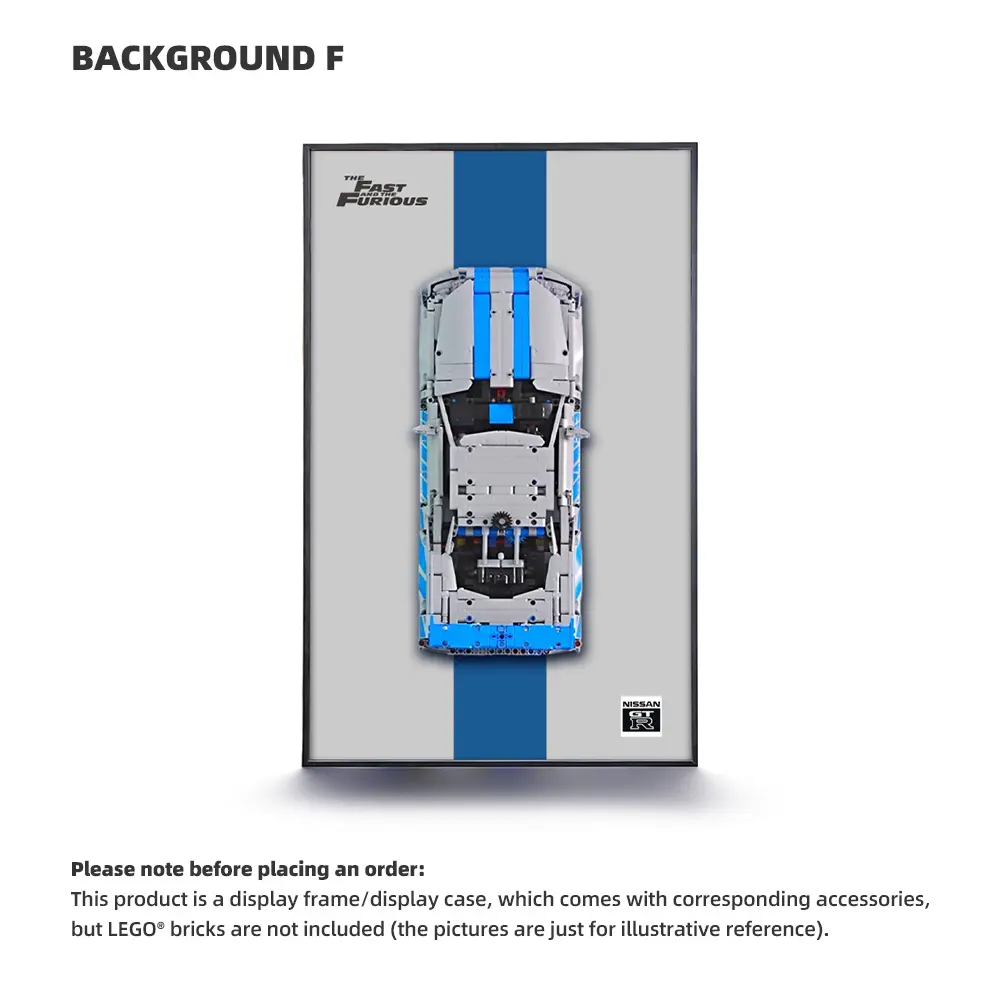LEGO Display Frame for 2 Fast 2 Furious Nissan Skyline GT-R R34 Car (42210) - Image 6