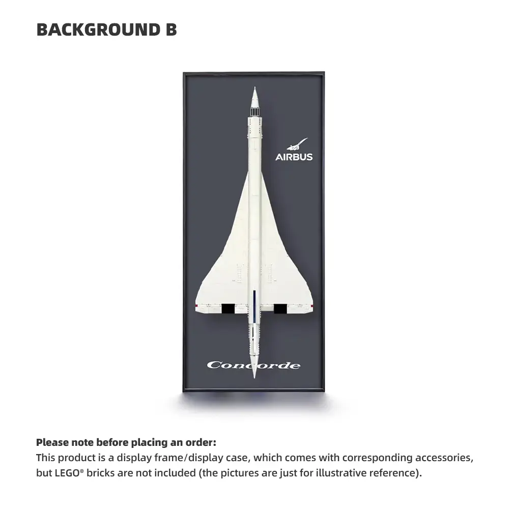 LEGO Display Wall Mount Frame for Concorde (10318) - Image 2