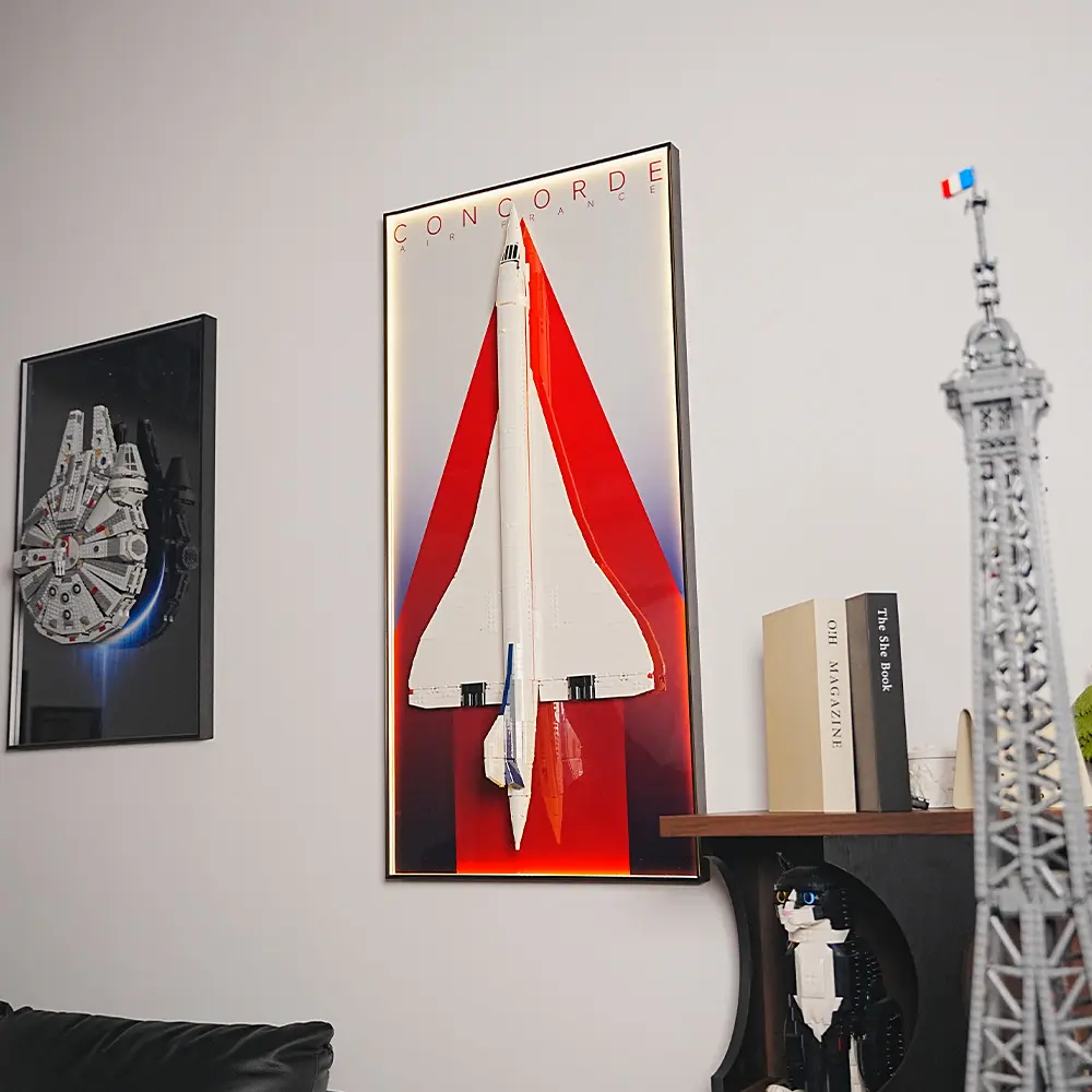 LEGO Display Wall Mount Frame for Concorde (10318) - Image 5
