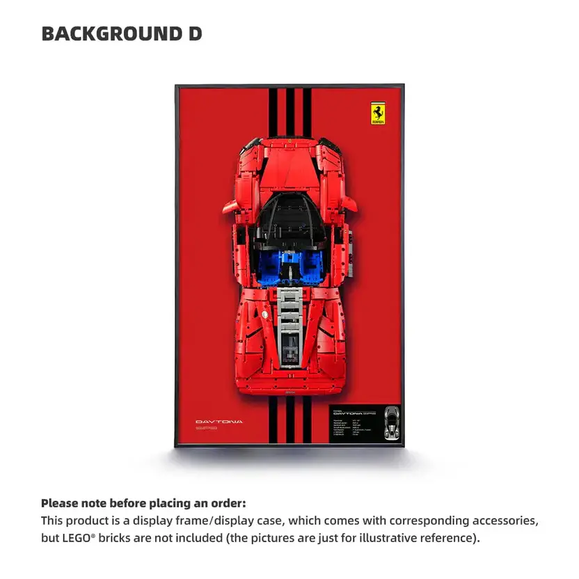 LEGO Display Frame for Ferrari Daytona SP3 (42143) - Image 4