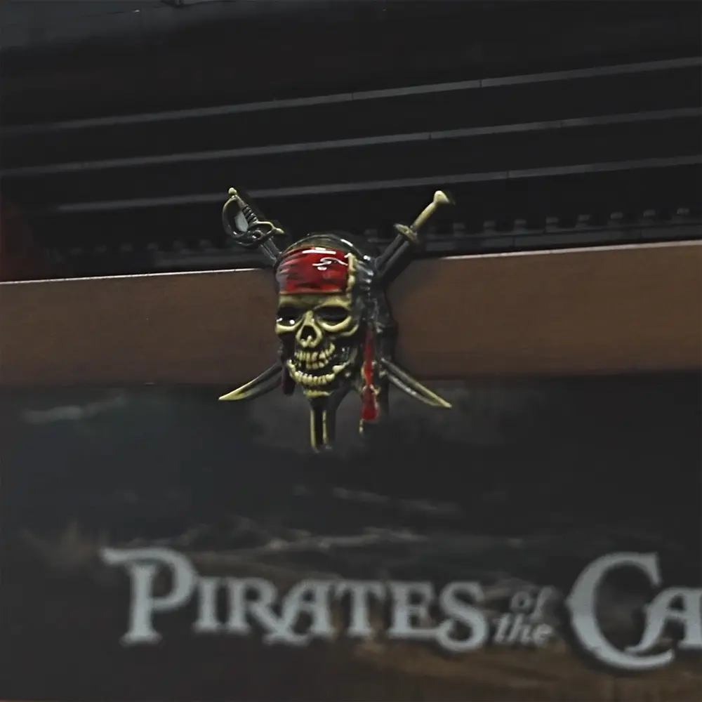 Pirates of the Caribbean Skull 3D Stereoscopic Metal Decorative Sticker - Image 4