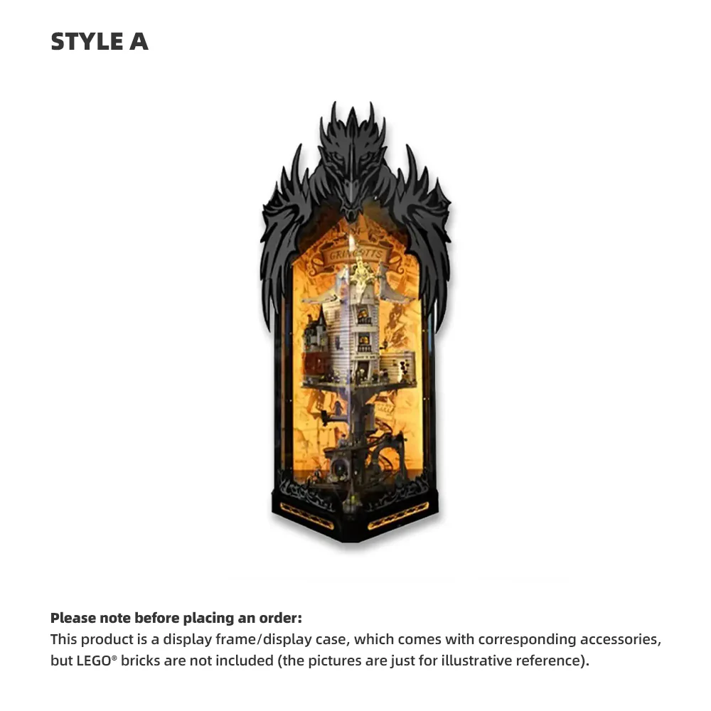 [pre-sale]LEGO Display Case for Hogwarts Wizarding Bank (76417) [Product production time: 30 working days]